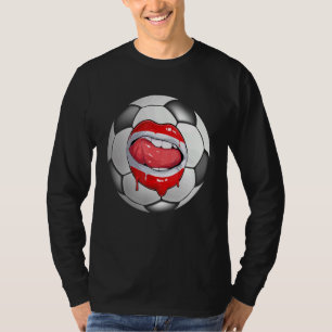 Austria Soccer Fan Austrian Flag Mouth T-Shirt