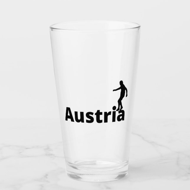 Austria soccer  glass (Front)