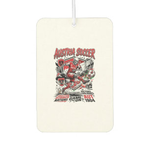 Austria Soccer Skeleton Striker Nations Poster Sty Car Air Freshener