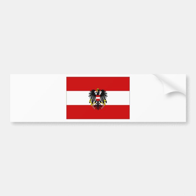 Austria State Flag Bumper Sticker (Front)