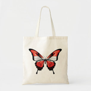 Austria Swallowtail Butterfly Flag Sticker Tote Bag