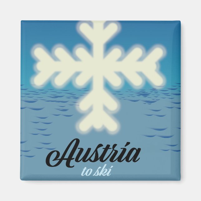 Austria to ski magnet (Front)