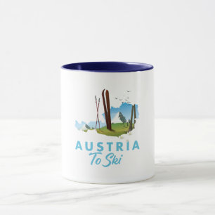 Austria to ski. mug