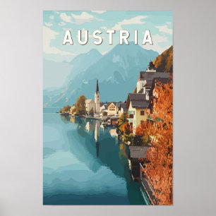 Austria Travel Art Vintage Poster