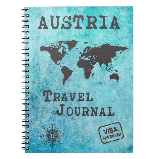Austria Travel Journal Vacation Trip Planner (Front)