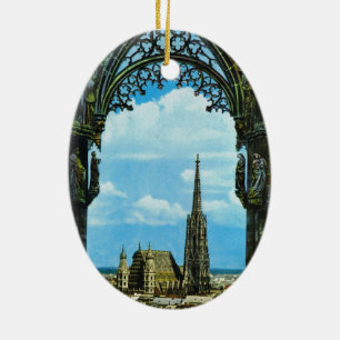 Austria, Vienna, St Stephen's Cathedral Ceramic Tree Decoration