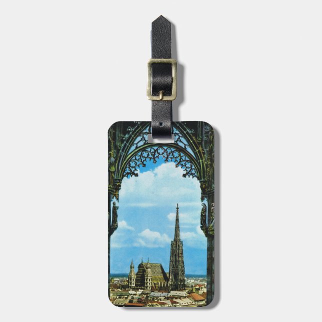 Austria, Vienna, St Stephen's Cathedral Luggage Tag (Front Vertical)
