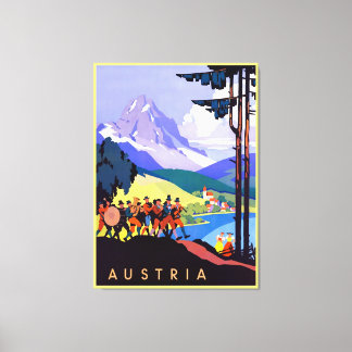 Austria ~Vintage Travel Canvas Print