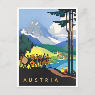 Austria vintage travel Postcard