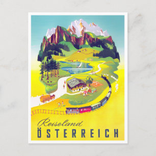 Austria vintage travel Postcard