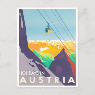 Austria vintage travel Postcard