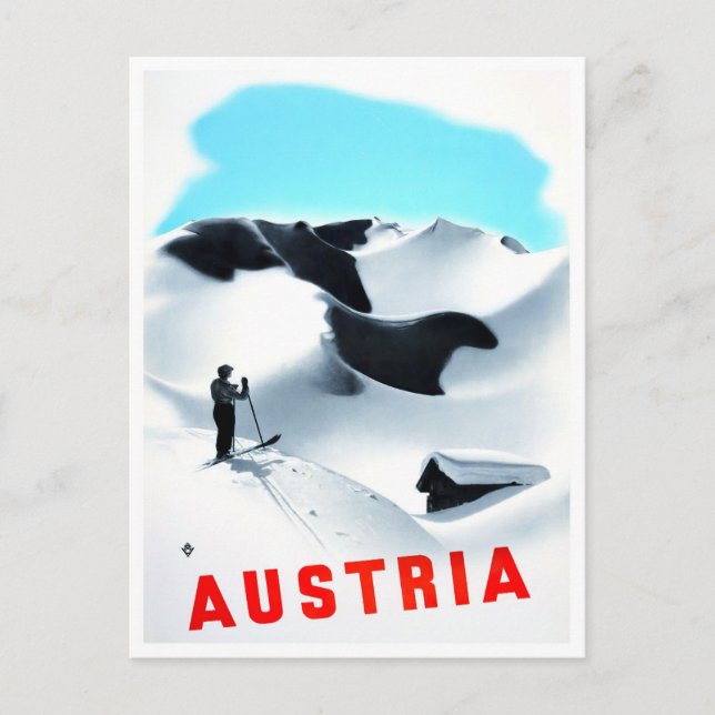 Austria vintage travel Postcard (Front)