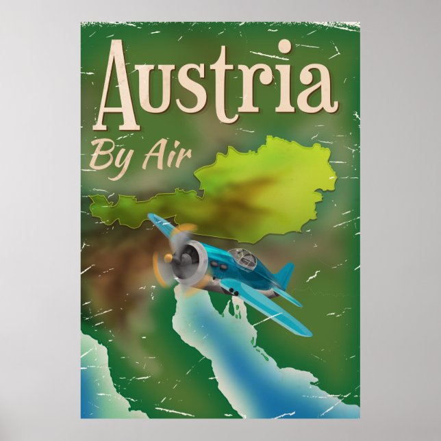 Austria vintage travel poster (Front)