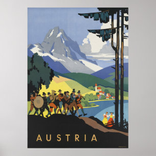 Austria Vintage Travel Poster