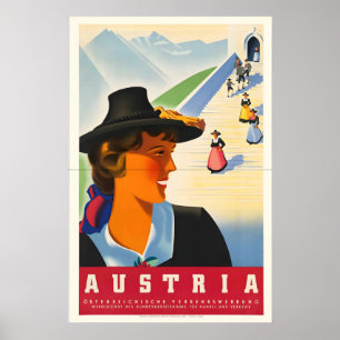 Austria Vintage Travel Poster Print