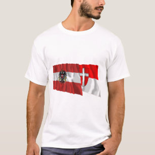 Austria & Wien Waving Flags T-Shirt