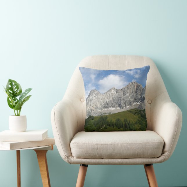 Austrian Alps In Summertime Cushion (Chair)