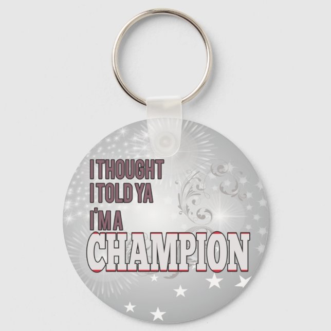 Austrian and a Champion Key Ring (Front)