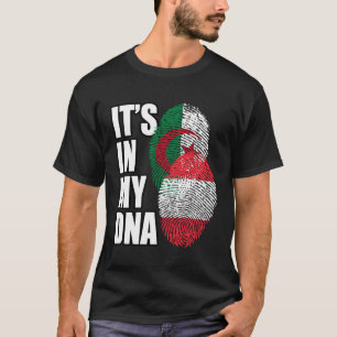 Austrian And Algerian Mix DNA Flag Heritage T-Shirt