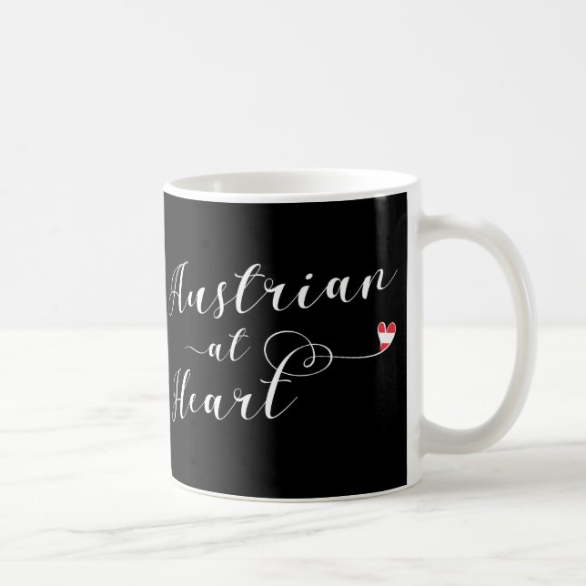 Austrian At Heart Mug, Austria Coffee Mug (Right)