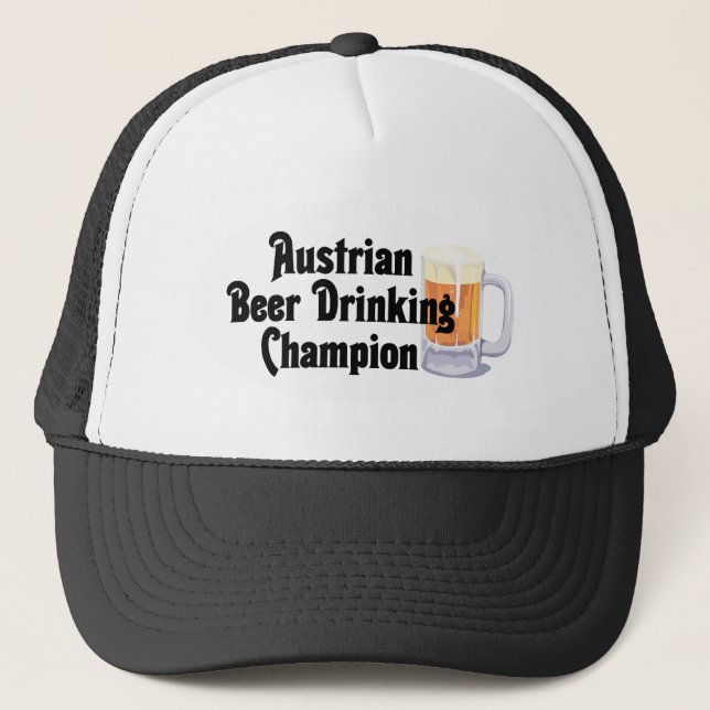 Austrian Beer Drinking Champion Trucker Hat (Front)