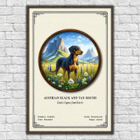 Austrian Black and Tan Hound Zoology Series
