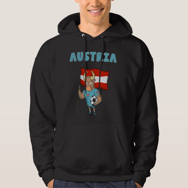 Austrian Bull Austrian Fans Hoodie (Front)