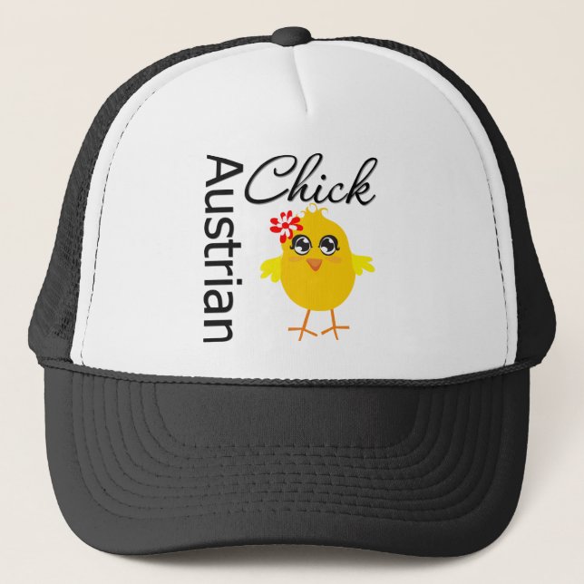 Austrian Chick Trucker Hat (Front)