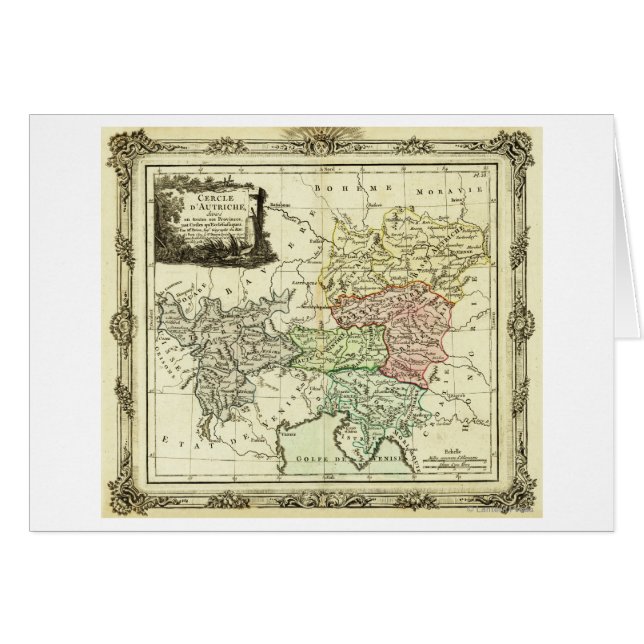 Austrian Circle of the Holy Roman Empire Map (Front Horizontal)