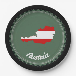 Austrian country paper plate
