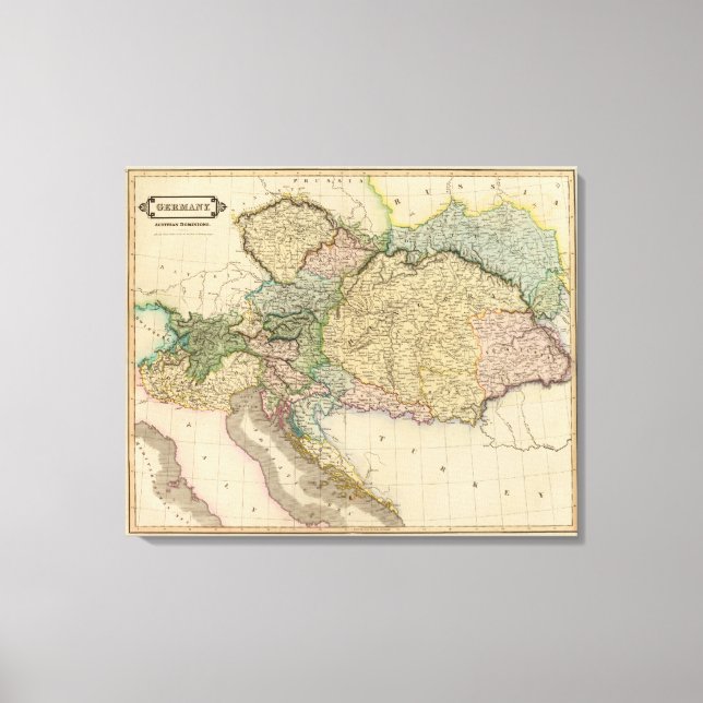 Austrian dominions canvas print (Front)