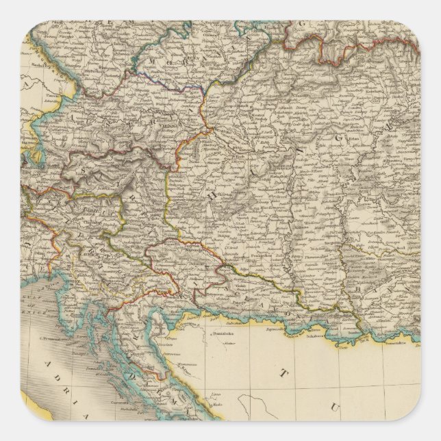 Austrian Empire 6 Square Sticker (Front)