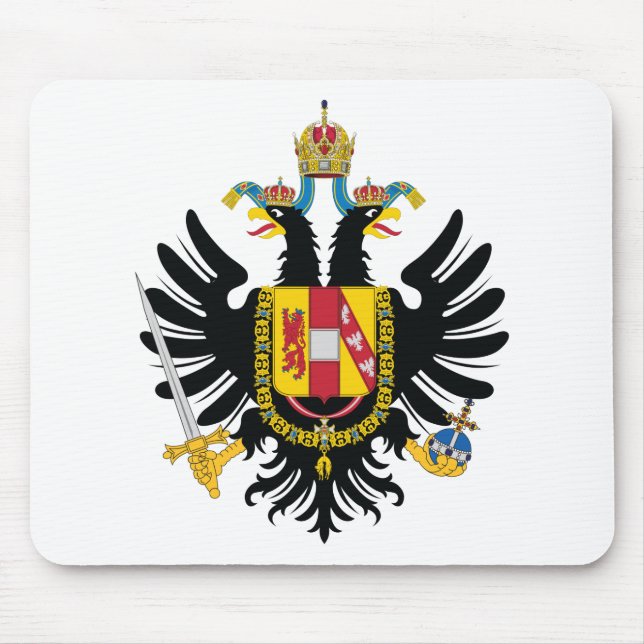 Austrian Empire Coat of Arms (1815) Mouse Mat (Front)