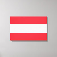Austrian Flag (Austria) Canvas Print