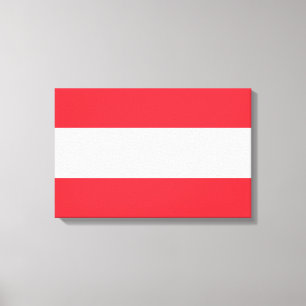 Austrian Flag (Austria) Canvas Print