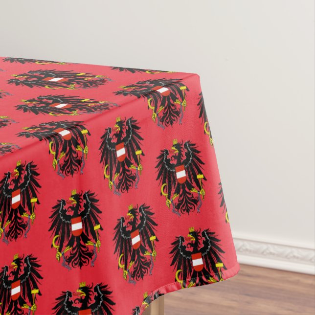 Austrian Flag & Austria dining tablecloth /decor (In Situ)