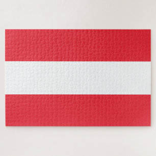 Austrian Flag (Austria) Jigsaw Puzzle