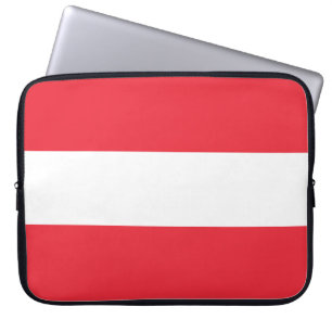 Austrian Flag (Austria) Laptop Sleeve