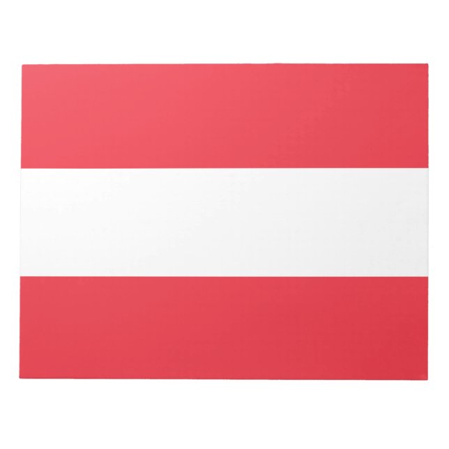 Austrian Flag (Austria) Notepad (Front)