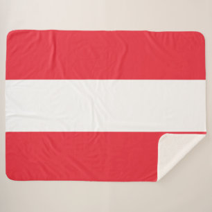 Austrian Flag (Austria) Sherpa Blanket