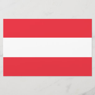 Austrian Flag (Austria) Stationery