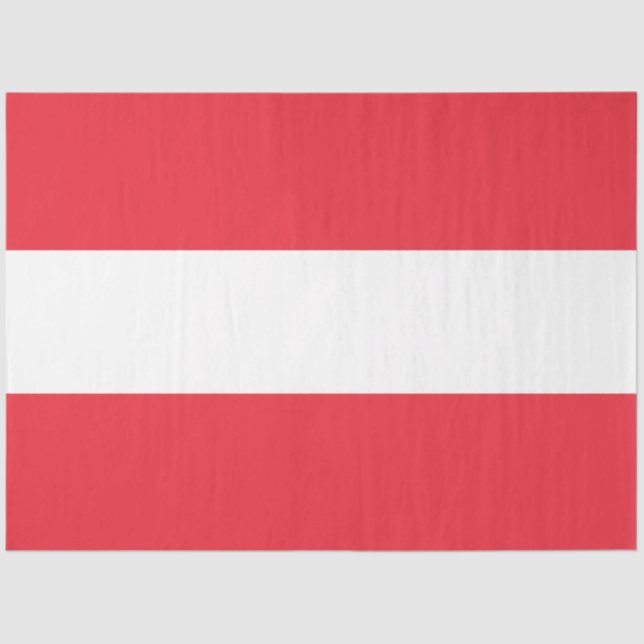 Austrian Flag (Austria) Tissue Paper (Front)