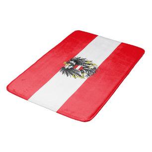 Austrian flag bath mat