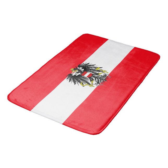 Austrian flag bath mat (Angled)