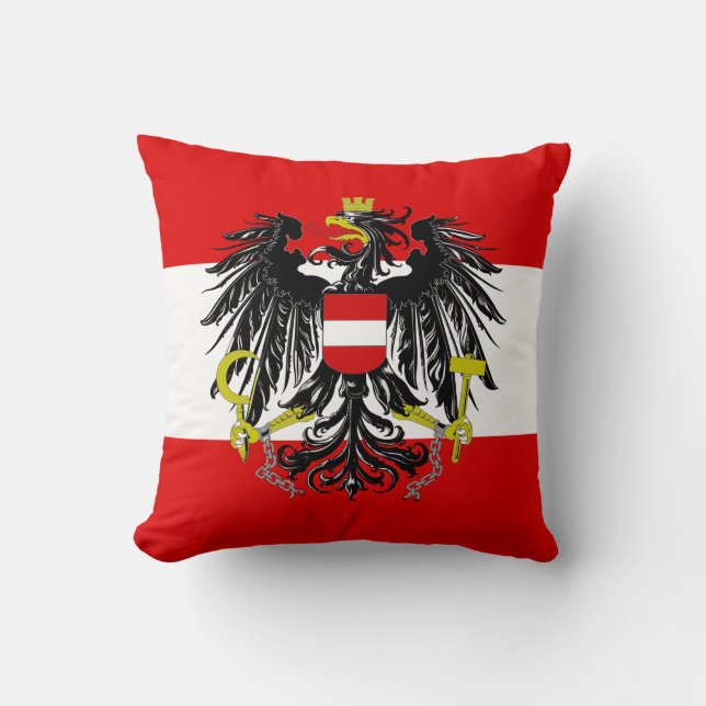 Austrian flag cushion (Front)