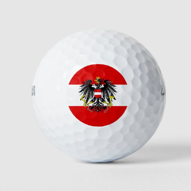 Austrian flag golf balls (Front)