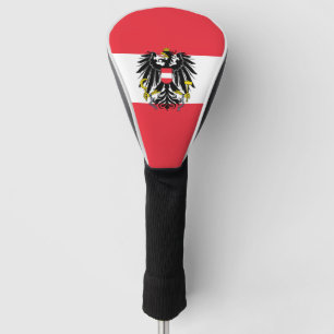 Austrian flag golf head cover