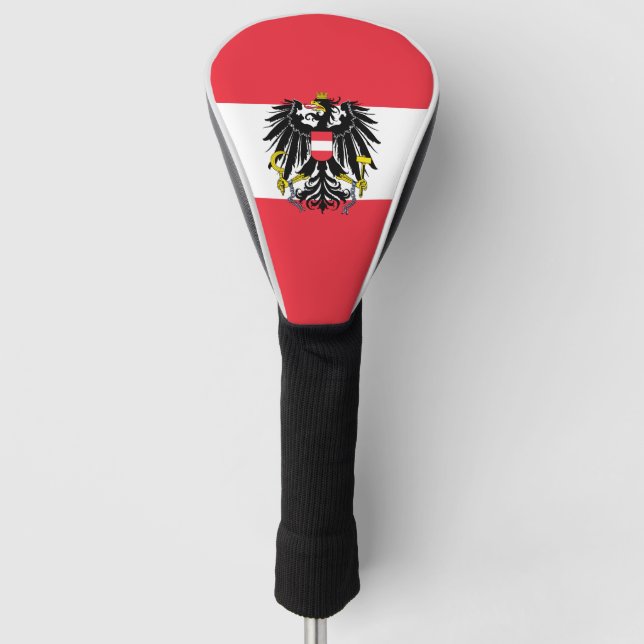 Austrian flag  golf head cover (Front)