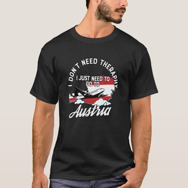 Austrian Flag I Austria Flag I Vacation Austria T-Shirt (Front)