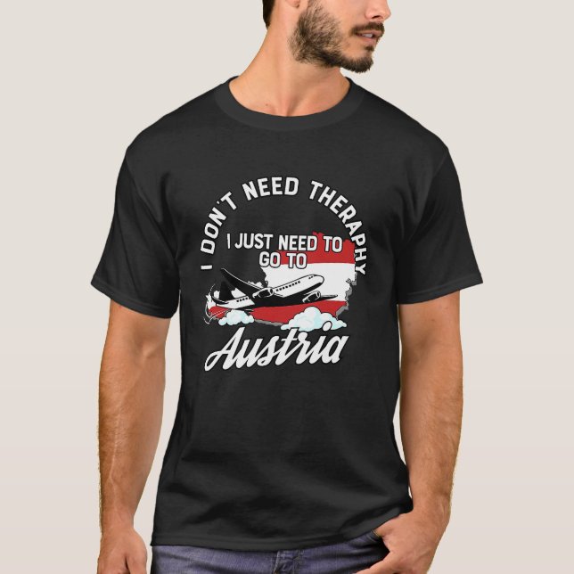 Austrian Flag I Austria Flag I Vacation Austria T-Shirt (Front)